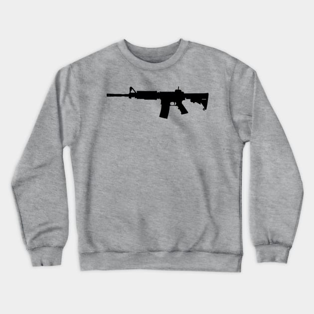 M4 Rifle Crewneck Sweatshirt by GreenGuyTeesStore